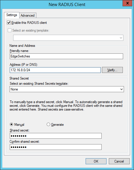 dynamic vlan assignment with nps radius server