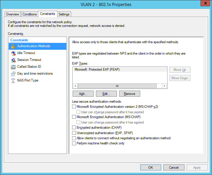 windows nps dynamic vlan assignment