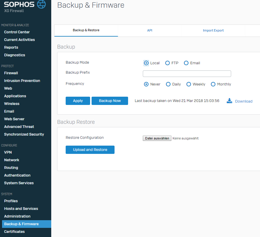 sophos download stuck at 145 mb