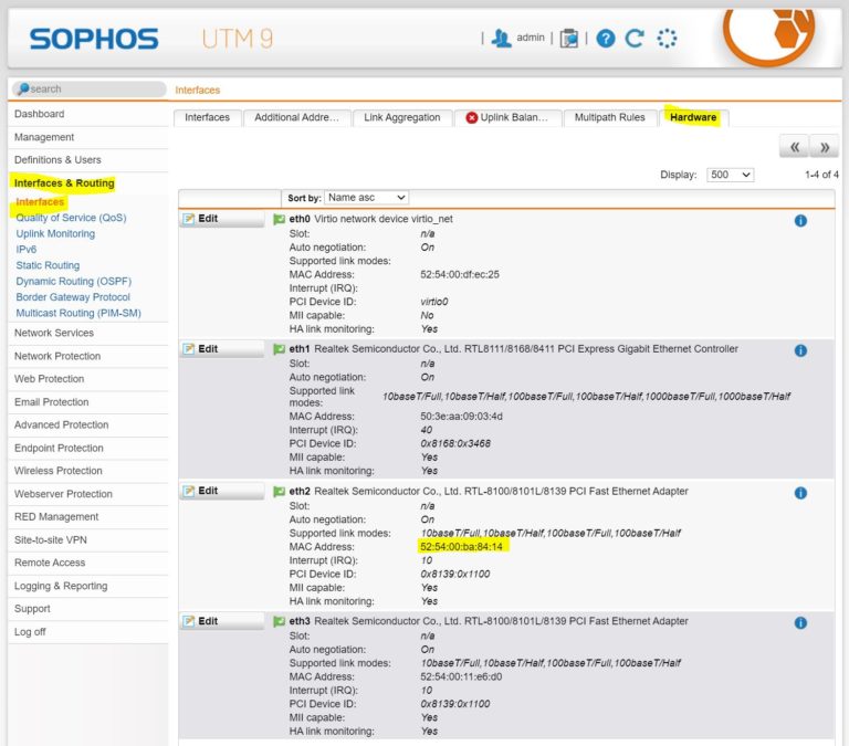 Ubuntu how to setup a virtual DMZ with a virt. Sophos UTM Network Guy